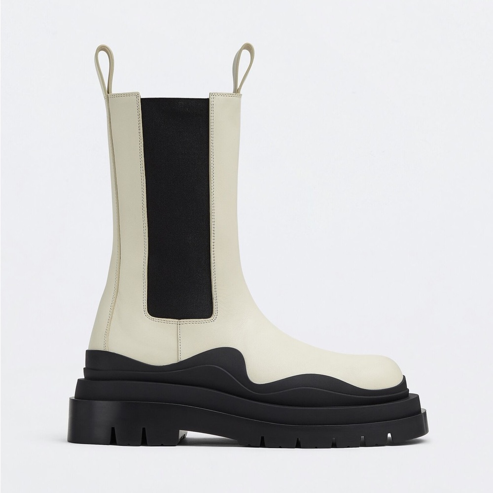 Bottega Veneta Tire Chelsea Boot White EU38.5